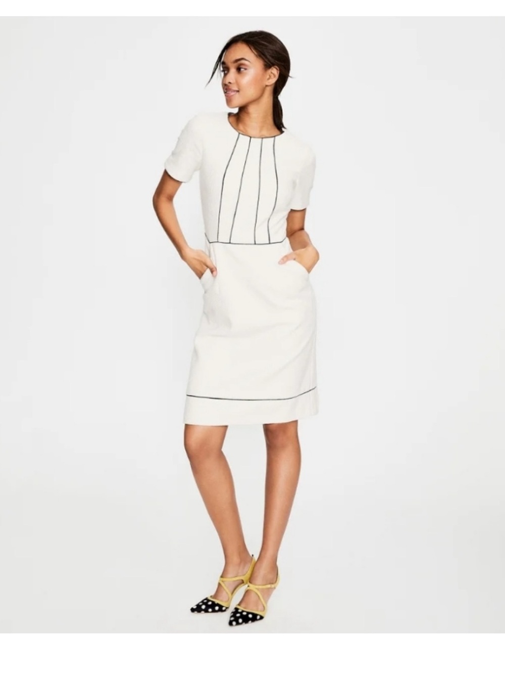 Boden Jane Textured Dress Size 10L